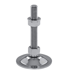 Swivel foot, levelling mount steel chrome-plated STF 80