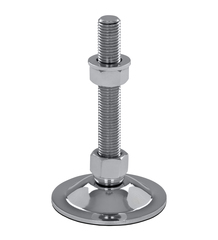 Swivel foot, levellilng mount steel chrome-plated STF 80-2-85 with anti-slip plate