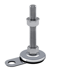 Machine foot, adjustable foot vibration-damped Steel chrome-plated SFL 50 - for ground mounting