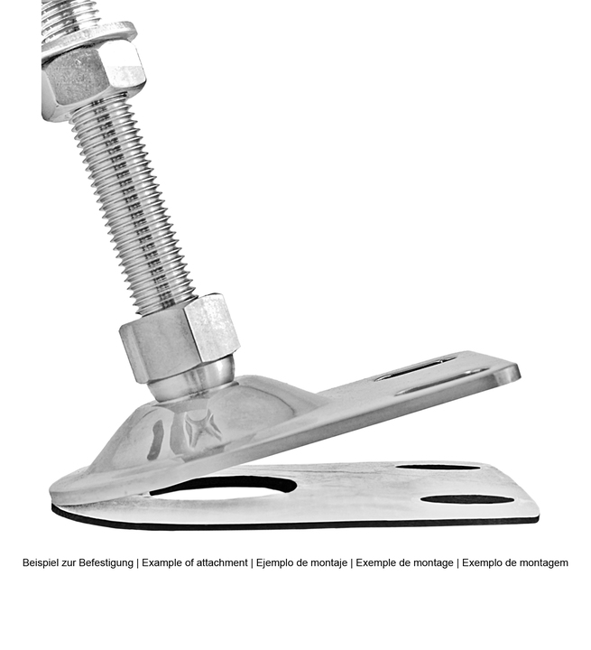 Ejemplo de aplicación almohadilla antideslizante autoadhesiva para la pied de máquina BSF(E)