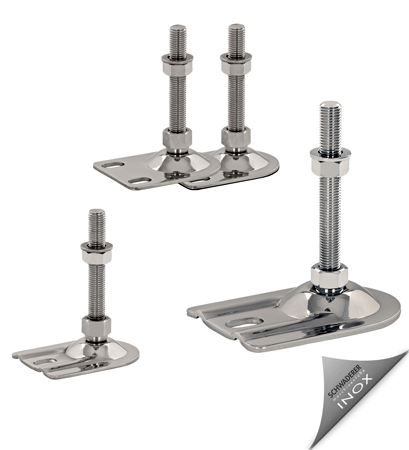 Adjustable machine feet for ground mounting BSFE